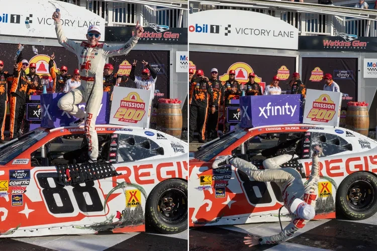 NASCAR Shock: Connor Zilisch’s Victory Celebration Ends in Injury